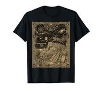 Carte de Tarot Constellation du Jaguar céleste et Lune de la Jungle T-Shirt