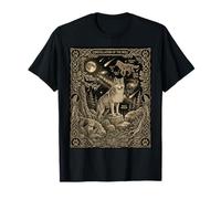 Carte de Tarot Constellation du Loup céleste Mystique T-Shirt