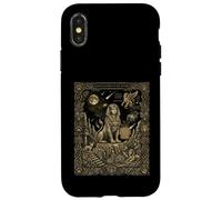 Carte de Tarot Constellation du Zodiaque Sphinx Coque pour iPhone X/XS