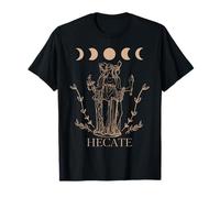 Carte de tarot de déesse triple lune Wiccan - Sorcière païenne Hecate T-Shirt