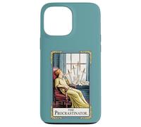 Carte de Tarot de Fiction Amusante The Procrastinator Coque pour iPhone 13 Pro Max