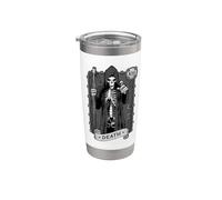 Carte de tarot de la mort occulte sombre faucheuse astrologie Gobelet isotherme en acier inoxydable double paroi