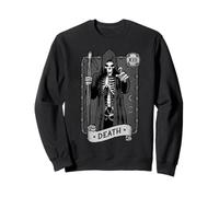 Carte de Tarot de la Mort Occulte Sombre Faucheuse Astrologie Sweatshirt