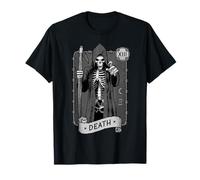 Carte de Tarot de la Mort Occulte Sombre Faucheuse Astrologie T-Shirt