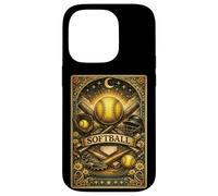 Carte de Tarot de Softball Vintage Mystique Sports Batte Magique Coque pour iPhone 14 Pro