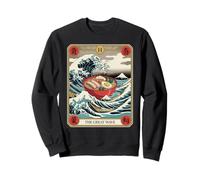 Carte de Tarot de Surf Ramen Bowl The Great Wave Off Kanagawa Sweatshirt