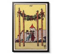 Carte de tarot de vigne de raisin, impression fantaisie, affiche d'illustration vintage, décoration murale spirituelle, cadeau parfait, archivage mat, A4 (encadré) - 29,7 x 21 cm