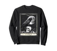 Carte de Tarot d'halloween F Caw F Oiseau Noir F-Caw-F Corbeau Homme Sweatshirt
