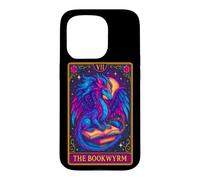 Carte de Tarot Dragon The Bookwyrm - Motif Dragon Pastel Coque pour iPhone 15 Pro