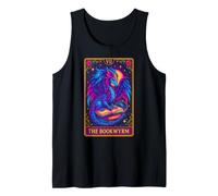 Carte de Tarot Dragon The Bookwyrm - Motif Dragon Pastel Débardeur