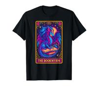 Carte de Tarot Dragon The Bookwyrm - Motif Dragon Pastel T-Shirt Graphique avec Valeur