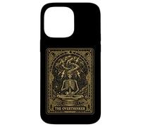 Carte de Tarot drôle The Overthinker Squelette Santé mentale Coque pour iPhone 14 Pro Max