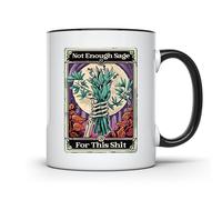 Carte De Tarot Enchanteresse Not Enough Sage Tasse Élégantes Mug Modernes Tasse À Café Pour L'École Cacao Travail 330Ml