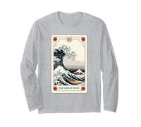 Carte de Tarot esthétique Japonaise The Great Wave Off Kanagawa Manche Longue