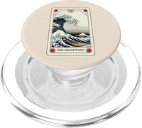 Carte de Tarot esthétique Japonaise The Great Wave Off Kanagawa PopSockets PopGrip pour MagSafe