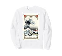 Carte de Tarot esthétique Japonaise The Great Wave Off Kanagawa Sweatshirt
