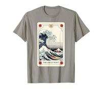 Carte de Tarot esthétique Japonaise The Great Wave Off Kanagawa T-Shirt