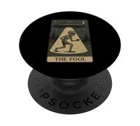 Carte de Tarot Extraterrestre The Fool UFO Abduction paganisme PopSockets PopGrip Adhésif