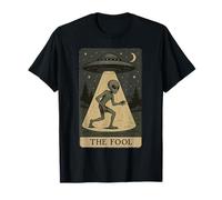 Carte de Tarot Extraterrestre The Fool UFO Abduction paganisme T-Shirt