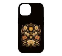 Carte de Tarot Florale avec Abeilles botaniques Cottagecore Esthétique Coque pour iPhone 14