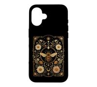 Carte de Tarot Florale avec Abeilles botaniques Cottagecore Esthétique Coque pour iPhone 16