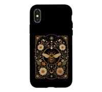 Carte de Tarot Florale avec Abeilles botaniques Cottagecore Esthétique Coque pour iPhone X/XS