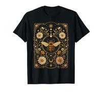 Carte de Tarot Florale avec Abeilles botaniques Cottagecore Esthétique T-Shirt