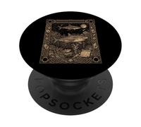 Carte de Tarot Gothique Constellation Requin Tigre PopSockets PopGrip Adhésif