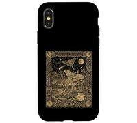 Carte de Tarot Gothique Occulte de la comète et de la Constellation Coque pour iPhone X/XS
