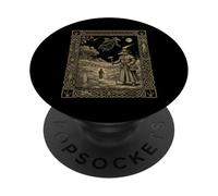 Carte de Tarot Gothique Occulte de la Constellation du Docteur de la peste PopSockets PopGrip Adhésif