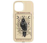 Carte de Tarot Gothique Occulte Mystique pour Amoureux des Corbeaux Coque pour iPhone 15