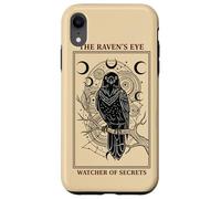 Carte de Tarot Gothique Occulte Mystique pour Amoureux des Corbeaux Coque pour iPhone XR