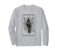 Carte de Tarot Gothique Occulte Mystique pour Amoureux des Corbeaux Manche Longue