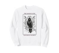 Carte de Tarot Gothique Occulte Mystique pour Amoureux des Corbeaux Sweatshirt