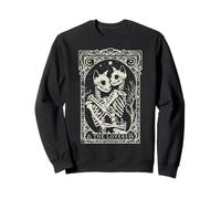 Carte de Tarot Gothique pour Amoureux des Chats Sweatshirt