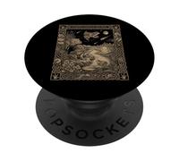 Carte de Tarot Grenouille Constellation Cottagecore Occult PopSockets PopGrip Adhésif