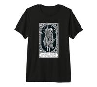 Carte de Tarot Hang in There It Gets Worse Grim Reaper T-Shirt Haut de Gamme