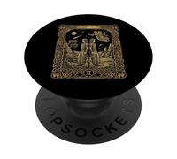 Carte de Tarot Horoscope du Zodiaque Gémeaux PopSockets PopGrip Adhésif