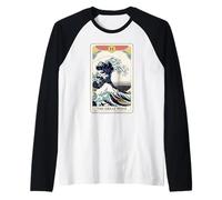 Carte de Tarot Humoristique The Great Wave Off Kanagawa Manche Raglan
