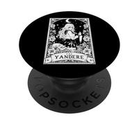Carte de Tarot Japonaise The Yandere Anime Manga pour Fille Witchy Moon PopSockets PopGrip Adhésif