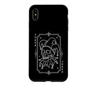 Carte de Tarot Joker Skull Jester The Clown Line Art The Fool Coque pour iPhone XS Max