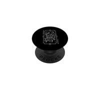 Carte de Tarot Joker Skull Jester The Clown Line Art The Fool PopSockets PopGrip Adhésif
