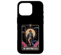 Carte de Tarot La Grande Prêtresse : Art des arcanes mystiques Coque pour iPhone 16 Pro