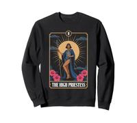 Carte de Tarot La Grande Prêtresse : Art des arcanes mystiques Sweatshirt