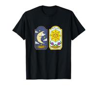 Carte de Tarot La Lune et Le Soleil Symboles de Carte de Tarot génial T-Shirt