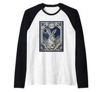 Carte de Tarot Lapin Lièvre Crâne Art Eclipse Occulte Manche Raglan