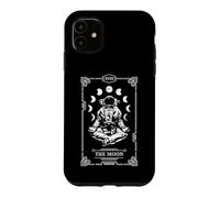 Carte de Tarot Lunaire Yoga Astronaute Zen méditation Lotus Pose Coque pour iPhone 11