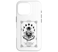 Carte de Tarot Lunaire Yoga Astronaute Zen méditation Lotus Pose Coque pour iPhone 16 Pro