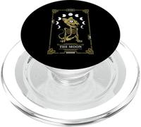 Carte de Tarot Lune Chat Squelette félin Gothique Halloween PopSockets PopGrip pour MagSafe