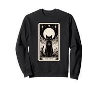 Carte de Tarot médiévale Vintage Chat Noir Sweatshirt